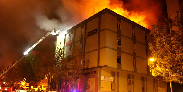 Aymakoop Ayakkabıcılar Sitesi'nde yangın
