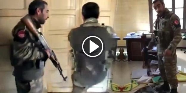 O asker YPG'nin sözde karargahını böyle bastı!