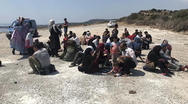 Ayvacık'ta 101 düzensiz göçmen yakalandı