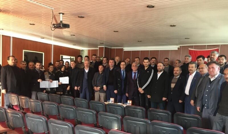 Ayvacık’ta kursiyerlere sertifika 