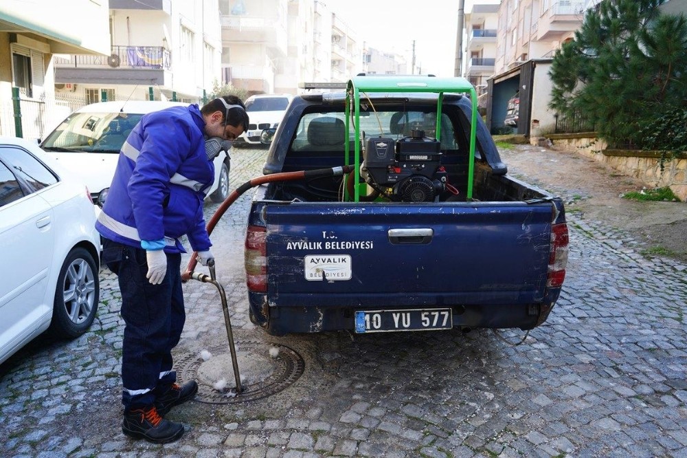 Ayvalık Belediyesi’nden sivrisinek ile şimdiden amansız mücadele 