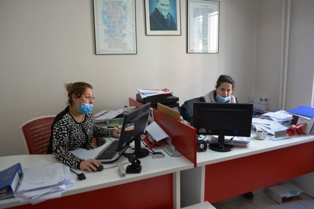 Ayvalık SYDV personelinin “Kovit 19” yoğunluğu 