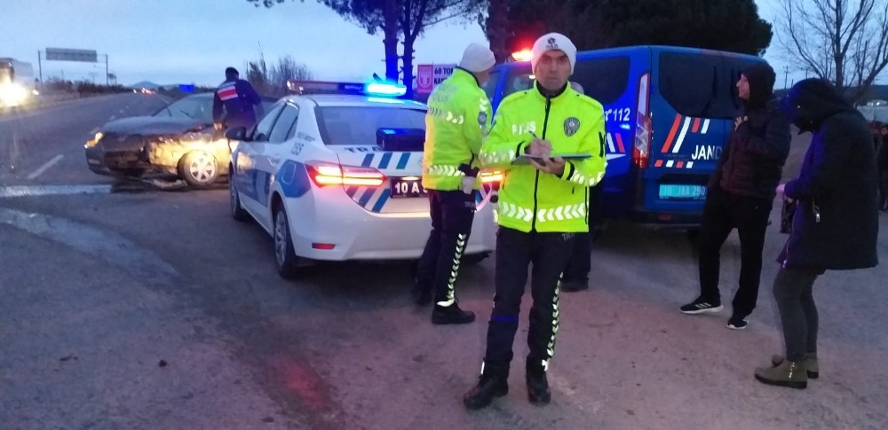Ayvalık’ta trafik kazası: 1 yaralı 