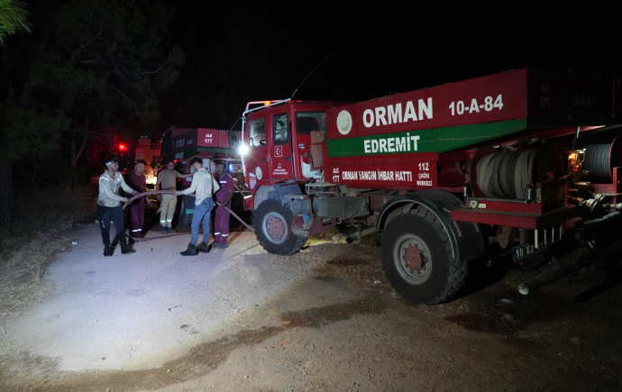 Ayvalık'taki orman yangını kontrol altına alındı