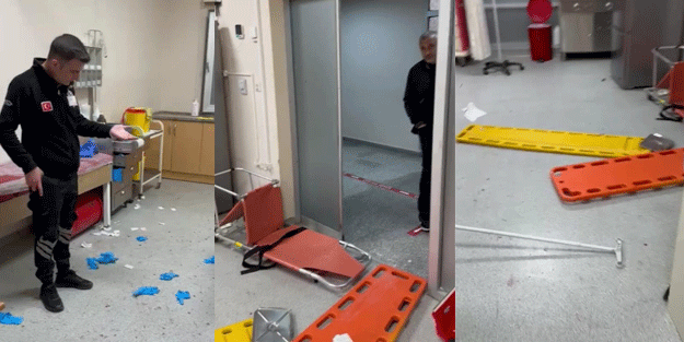 Ayyaşlar hastaneye alınmasın! Acil serviste rezil görüntüler