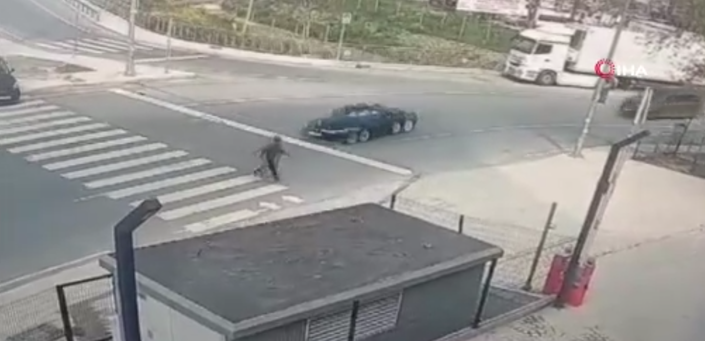 Az kalsın gidiyordu! O anlar kamerada