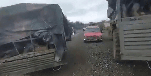 Azerbaycan-Ermenistan cephe hattından olay görüntüler