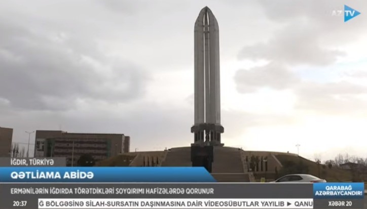 Azerbaycan Televizyonu Ermenilerin İğdır’da yaptıkları katliamları ekrana taşıdı