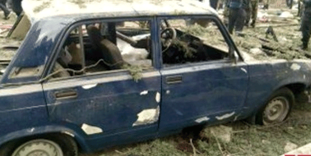 Azerbaycan’da üzen anlar! Kalleş saldırıya ilişkin ilk görüntüler