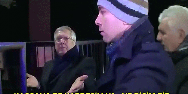 Aziz Yıldırım'dan kameramana şok hareket!