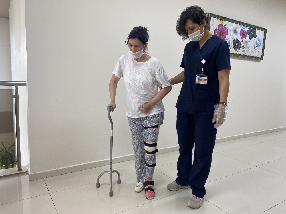 Azmiyle hayata yeniden adım attı 