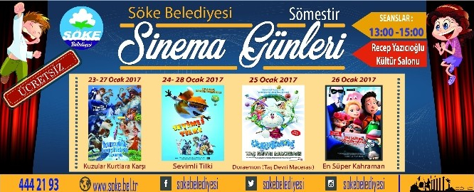 Söke Belediyesi’nden sömestr hediyesi sinema günleri başlıyor