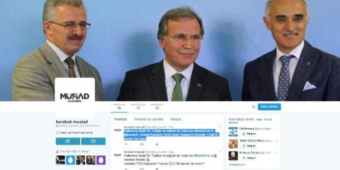 ‘Evet’ zincirine Karabük iş dünyası da katıldı