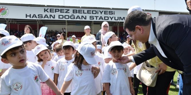 Kepez’den miniklere eğlenceli spor