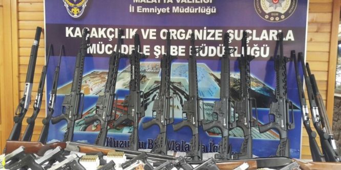 Malatya’da silah kaçakçılığına 10 tutuklama