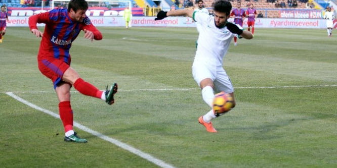 Kardemir Karabükspor, Aksihar Belediyespor'u 1-0 mağlup etti