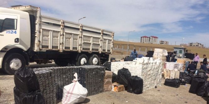 166 bin paket kaçak sigara ele geçirildi