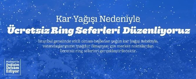 Maltepe’de vatandaşlara ücretsiz ulaşım desteği&nbsp;