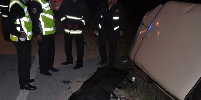 İnegöl’de feci kaza; 1 ölü 1 yaralı