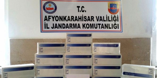 480 paket kaçak sigara ele geçirildi
