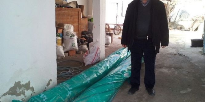 Çilek üreticisine destek