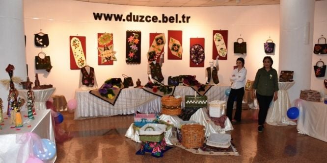 Keçe ve nikah şekeri sergisi açıldı