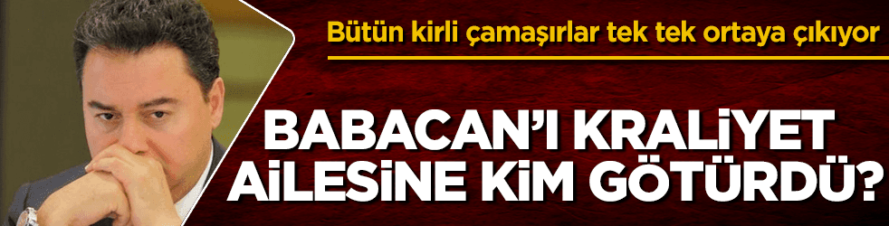 Babacan’ı kraliyet ailesine kim götürdü?