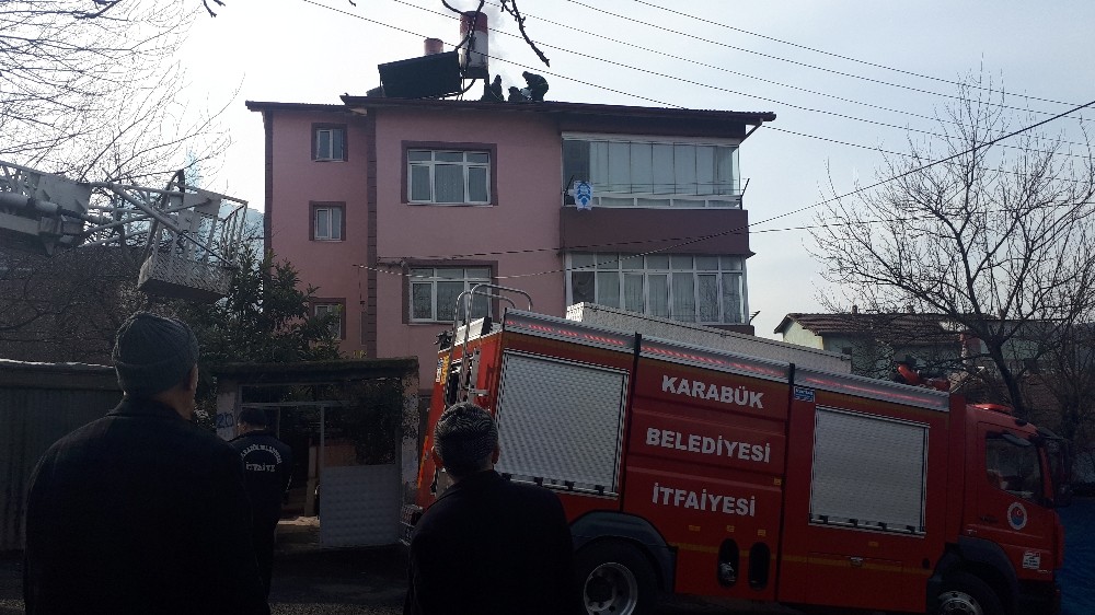Baca yangını panik oluşturdu 