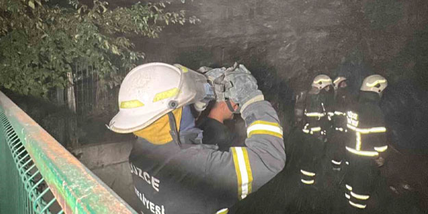 Baca yangınına termal kamera ile müdahale