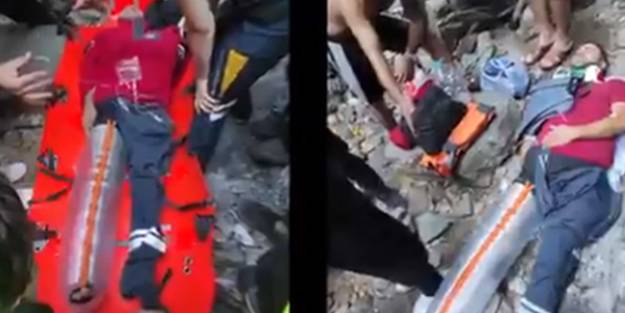 Bacağı kırılan vatandaşın imdadına askeri helikopter yetişti