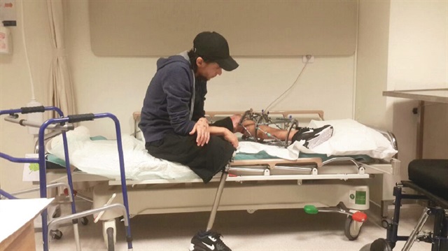 Bacağını Türk doktorlar kurtardı