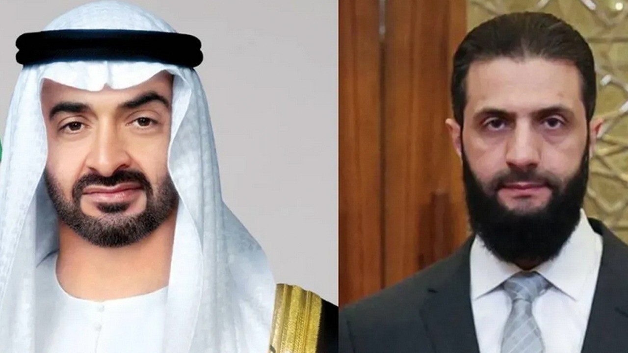 BAE Devlet Başkanı Suriye Cumhurbaşkanı El Şara’ya tebrik mesajı!