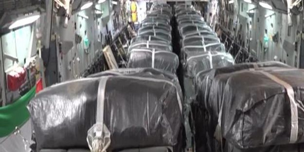 BAE ve Mısır Gazze'ye havadan yardım ulaştırdı!