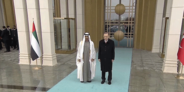 BAE Veliaht Prensi Al Nahyan Ankara'da