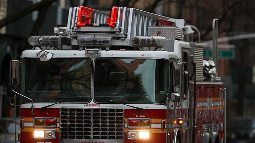 BAE'de bir gökdelende yangın çıktı