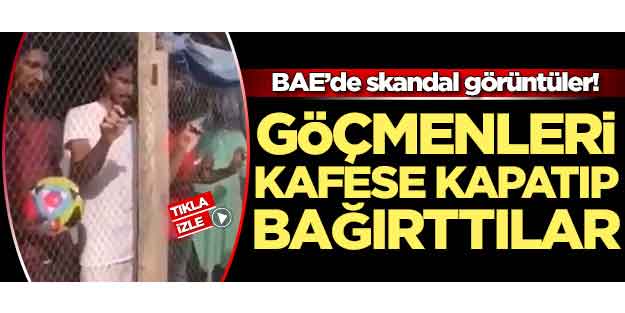 BAE'de skandal görüntüler!