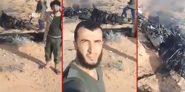 BAE'nin SİHA'sı düşürüldü! Hafter milisleri 'Bayraktar' sanıp sevindi