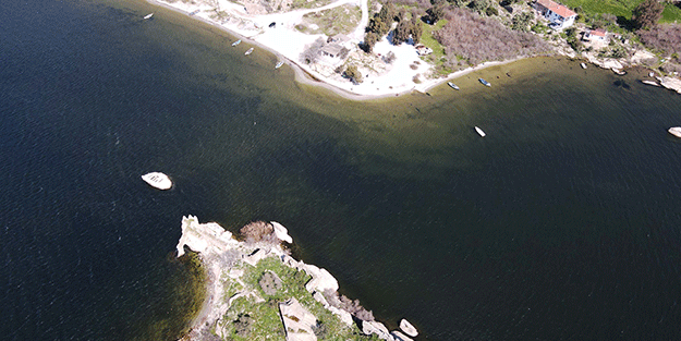 Bafa Gölü’nden nefes aldıran görüntüler ortaya çıktı