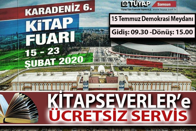 Bafra Belediyesi kitapseverleri ücretsiz taşıyacak 
