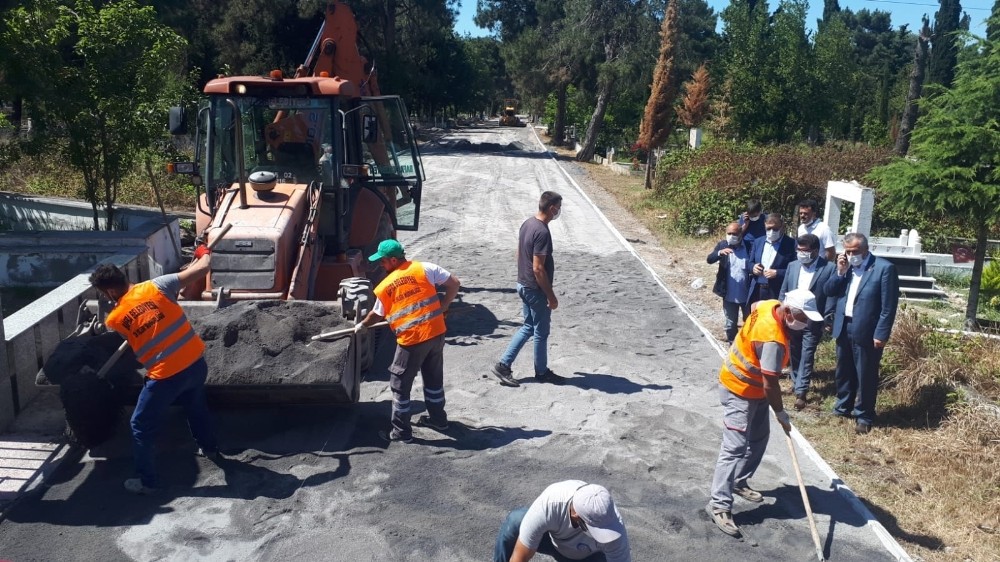 Bafra Belediyesi’nden Asri Mezarlığa düzenleme 