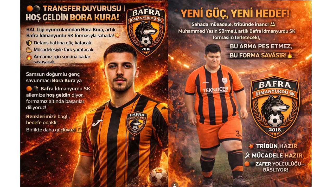 Bafra İdmanyurdu SK’dan transfer atağı: Kadro güçleniyor