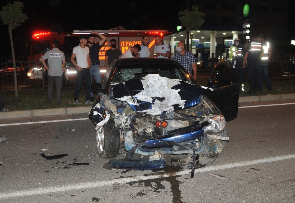 Bafra’da kaza: 4 yaralı 