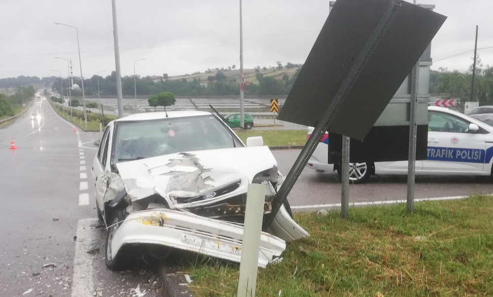 Bafra’da trafik kazası: 4 yaralı 