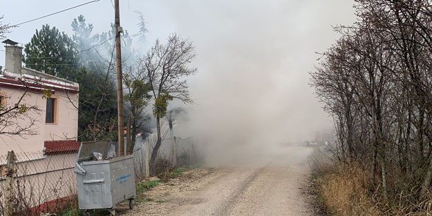 Bağ evinde korkutan yangın