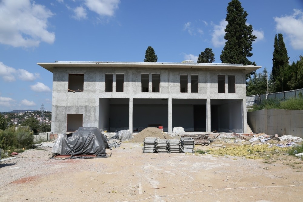 Bağçeşme itfaiye binasının kaba inşaatı tamamlandı 