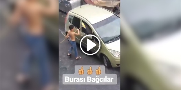 Bağcılar çocuğu yağmuru böyle fırsata çevirdi! İşte o görüntüler