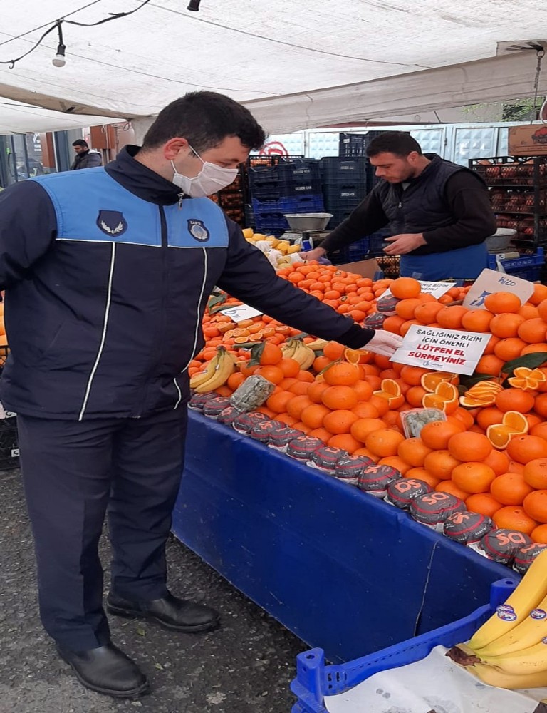 Bağcılar pazarlarında seç-al yasağı denetimi 