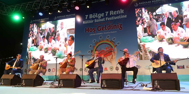 Bağcılar’da, “7 Bölge 7 Renk Kültür ve Sanat Festivali coşkuyla başladı