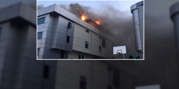 Bağcılar'da fabrika yangını