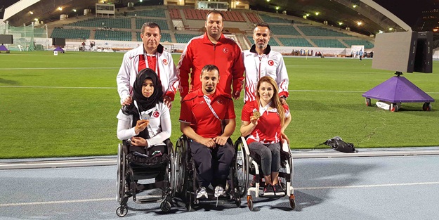 Bağcılarlı engelli milli sporcular Dubai’den madalyalarla döndü